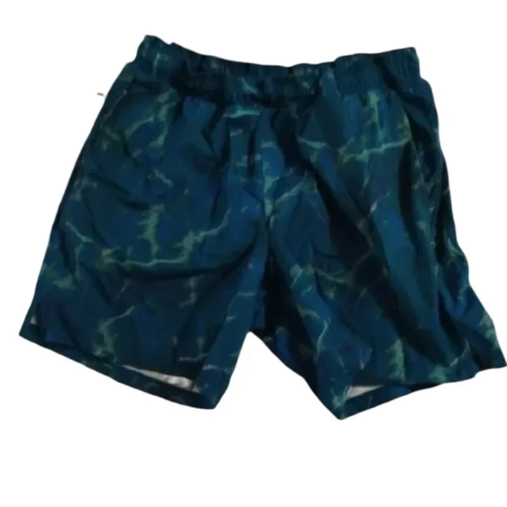 All in Motion Mens Large Blue Swim Trunks
